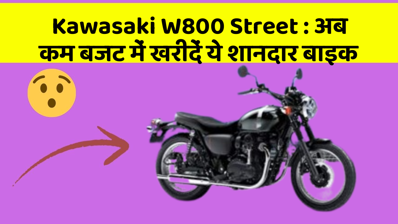 Kawasaki W800 Street : अब कम बजट में खरीदें ये शानदार बाइक